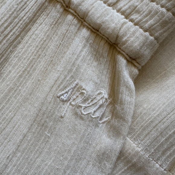 Split gauze crochet trim maxi skirt Cream Small - Picture 11 of 15